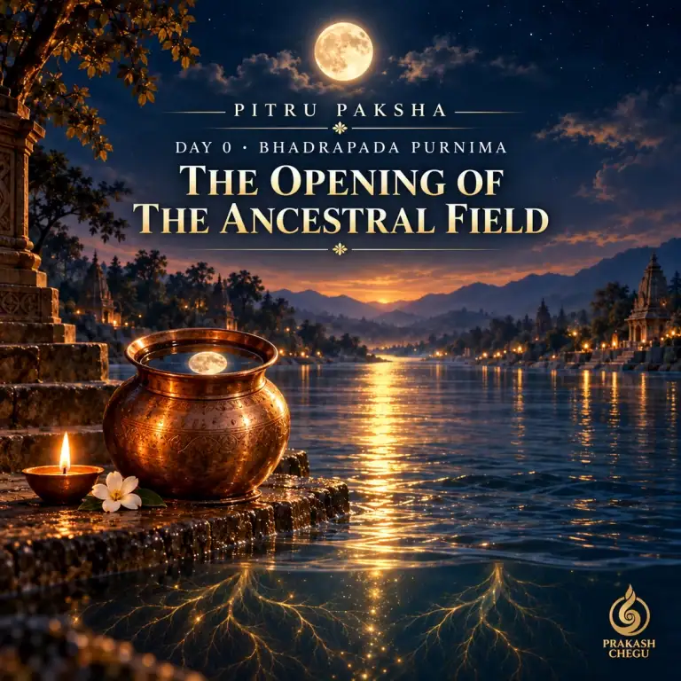 Pitru Paksha Day 0 Bhadrapada Purnima The Opening of the Ancestral Field